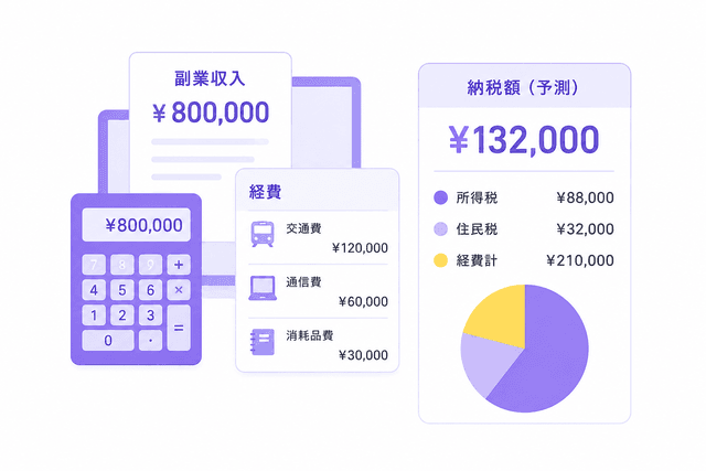 副業税金シミュレーター