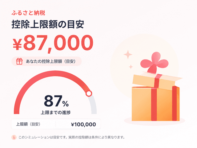 ふるさと納税 控除上限シミュレーター